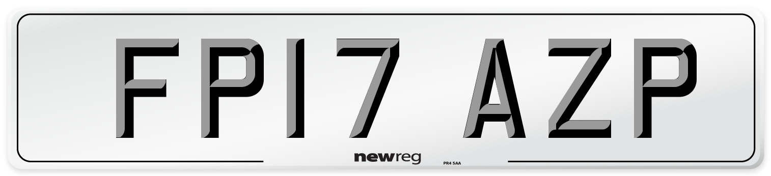 FP17 AZP Number Plate from New Reg